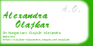 alexandra olajkar business card
